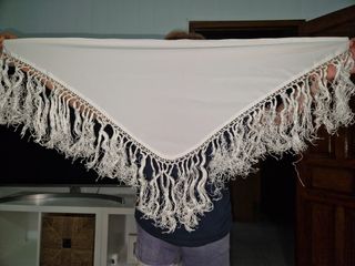 Traje flamenca niña rosa-blanco