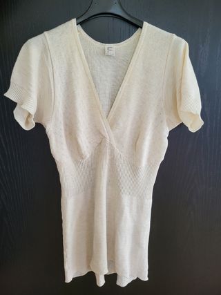 Maglia vintage beige donna