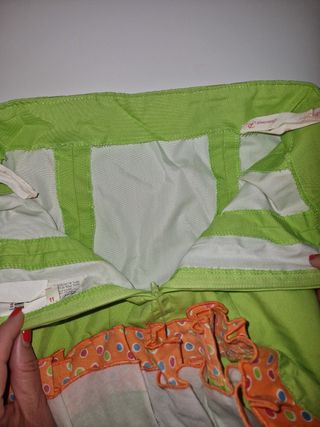 Traje Flamenca niña - verde, naranja