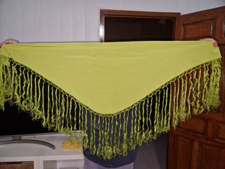 Traje Flamenca niña - verde, naranja