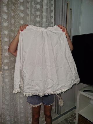 Encaje blanco cancán niña - Talla única