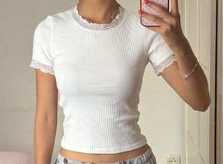Top Zara blanco 