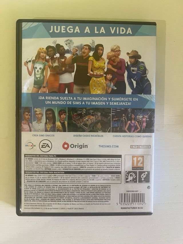 Juego PC Los Sims 4 ( 2 discos )
