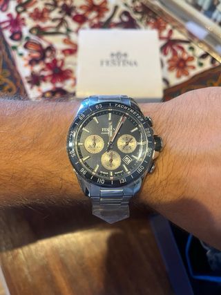 Festina Cronógrafo - Azul y Plata