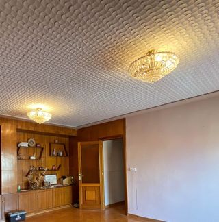 2 lámparas techo cristal dorado