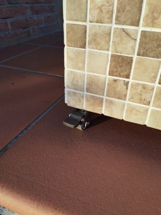 Mesita auxiliar mosaico -  Beige/Marrón