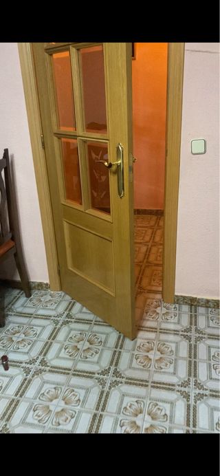 Puerta maciza madera