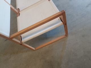 Sofá cama 3 plazas madera blanco
