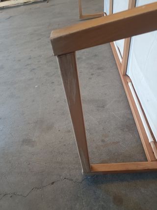 Sofá cama 3 plazas madera blanco