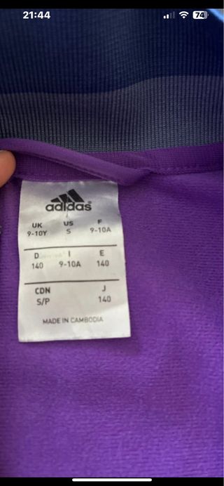 Chandal Adidas Real Madrid niño 9-10