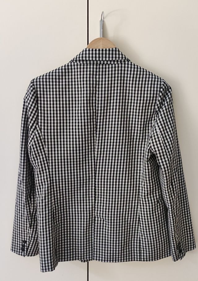 Blazer donna Stradivarius bianco-nero Tg.L