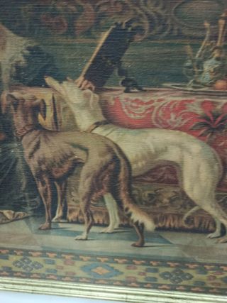 Cuadro antiguo siglo XIX: Escena doméstica