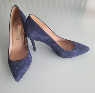 Stilettos azul ante Talla 36