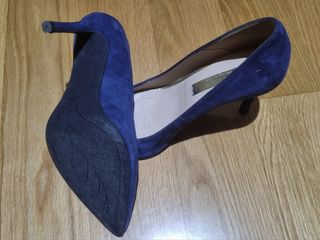Stilettos azul ante Talla 36