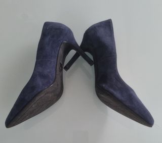 Stilettos azul ante Talla 36