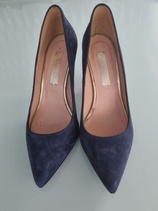Stilettos azul ante Talla 36