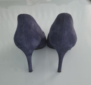 Stilettos azul ante Talla 36