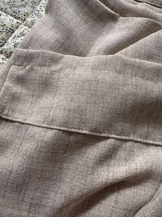 Cortinas lino beige medidas 139,7ancho  x198,12