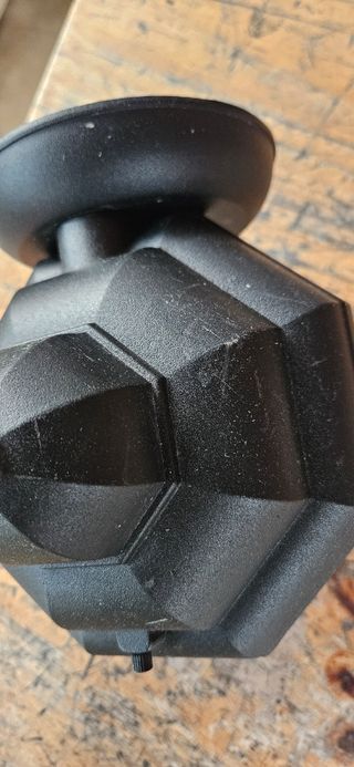 Farola exterior negra y blanca