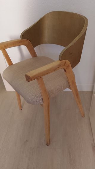 Silla  diseño
 sillón diseño con brazos  años 50/6