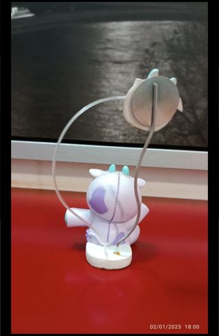 Portafoto mucca viola