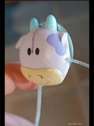 Portafoto mucca viola