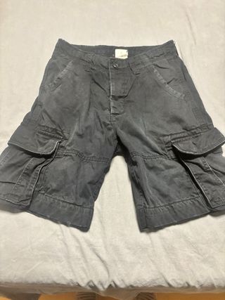 Shorts cargo Zara negros talla M