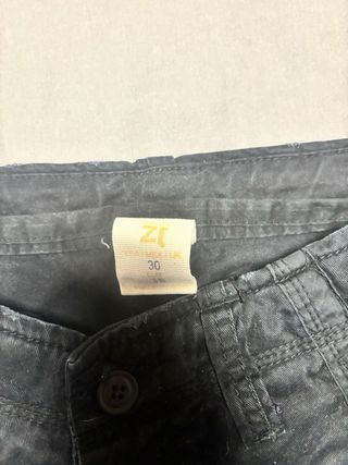 Shorts cargo Zara negros talla M