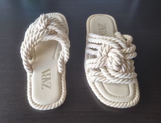 Sandalias Zara - Talla 36 Beige