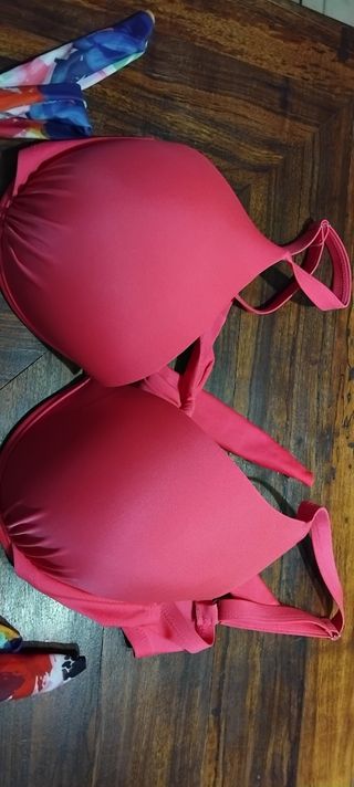 Bikini Shein rosso e multicolor