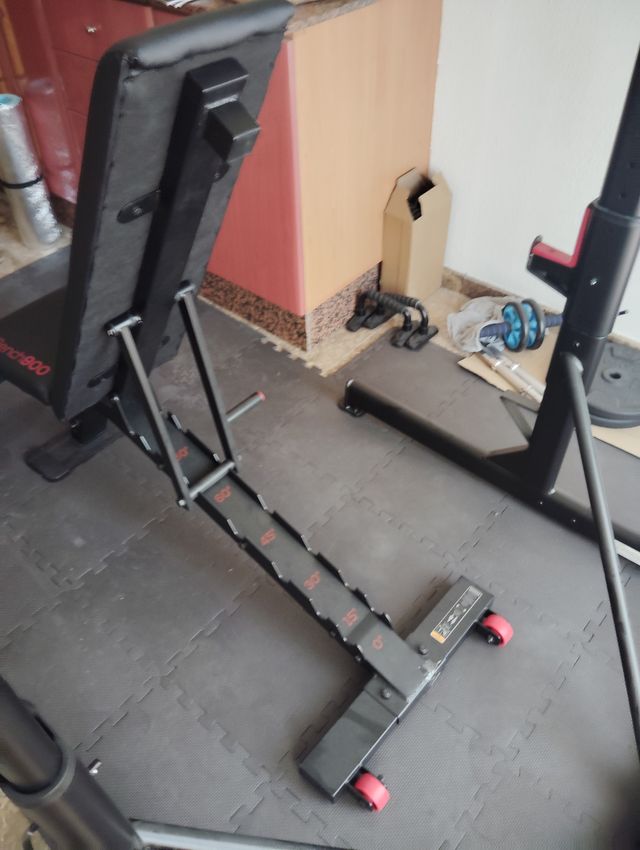 Rack + Banco Pesa Fitness