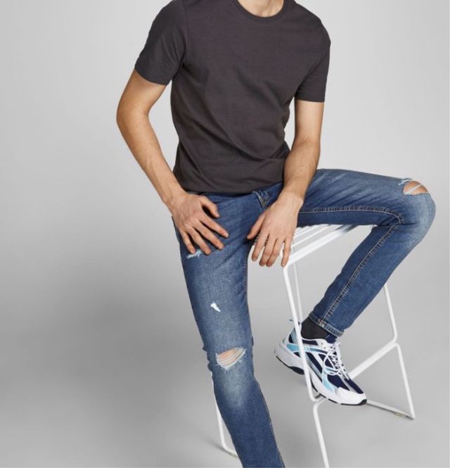 Jeans Jack Jones rotos - Azul
