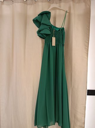 Vestito Le Charme verde cerimonia