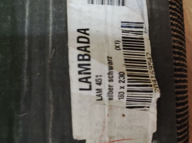 Alfombra moderna 160x230cm gris y negra