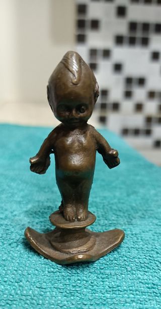 Antica statuina in bronzo Cirillino Kewpee