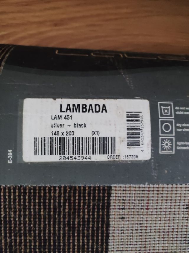 Alfombra LAMBADA 140x200 - Negro-Plata