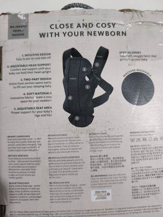 Mochila portabebés BABYBJORN Gris