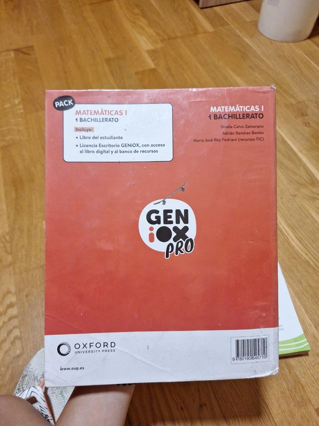 Matemáticas I 1º Bachillerato. Libro del estudi...