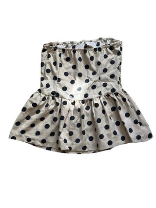 Top Shein sin usar - lunares beige/negro