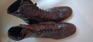 Botines Piel Marrón Talla 38