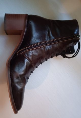 Botines Piel Marrón Talla 38