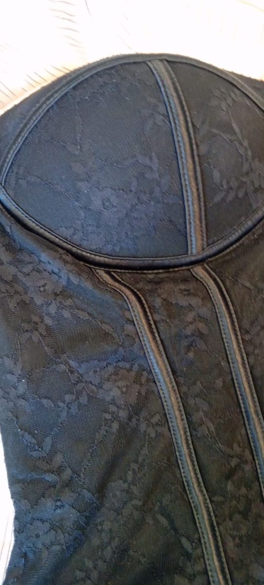 Body Corpetto Nero Tg L donna elegante