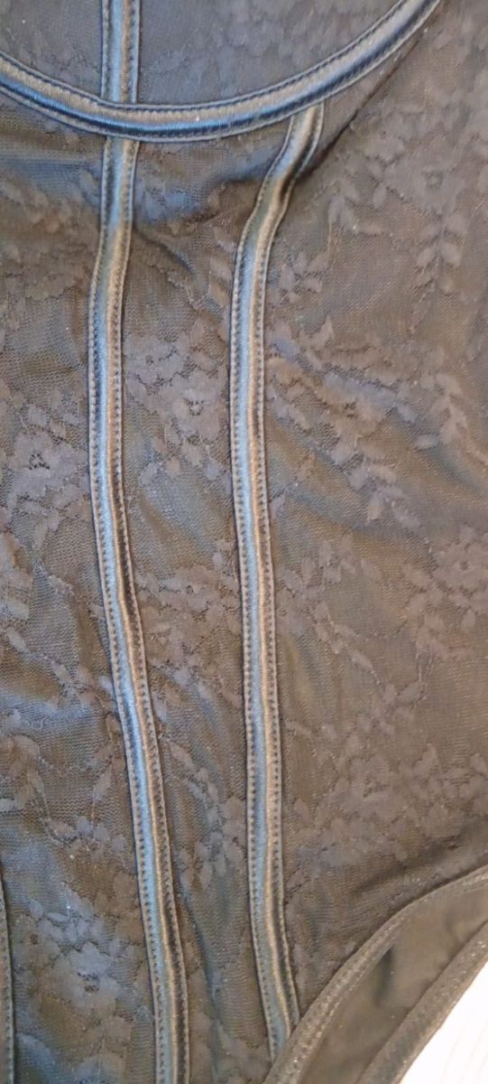 Body Corpetto Nero Tg L donna elegante