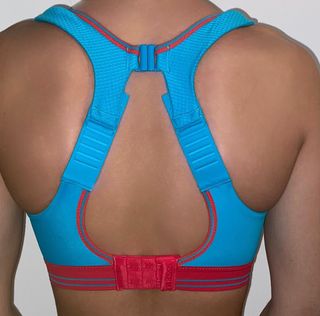 Sujetador deportivo Shock Absorber turquesa-rojo