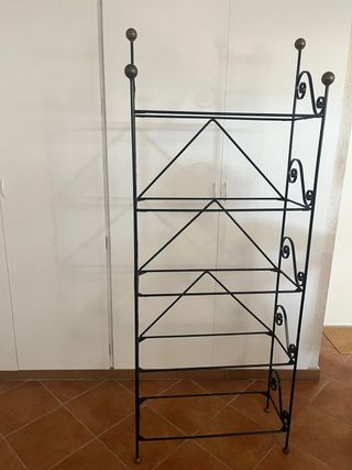 Estantería metal negra 4 baldas