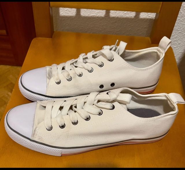 Zapatillas blancas hombre talla 43