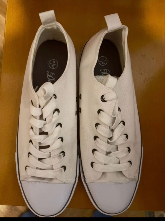 Zapatillas blancas hombre talla 43