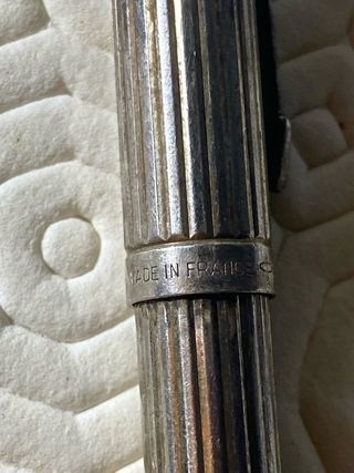 Boligrafo Parker 75 plata. Made in Francia 30u