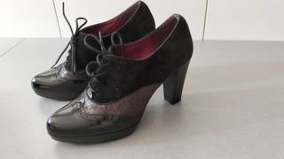 Zapatos Patricia Miller charol negro/marley, T 37.