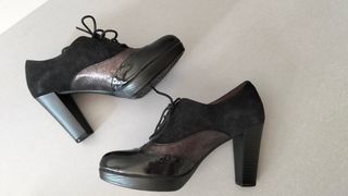 Zapatos Patricia Miller charol negro/marley, T 37.